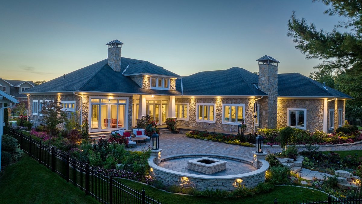 Dickinson Homes custom home, architectural photography