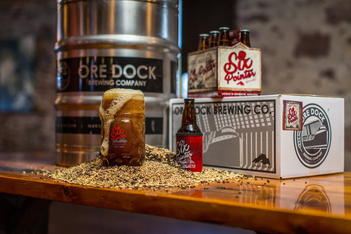 Craft brewery taproom with friends and fresh pours