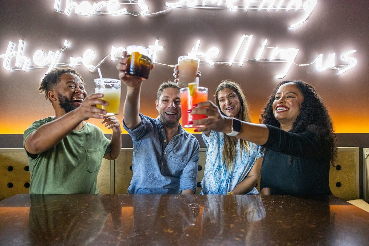Restaurant food and drinks, hospitality photography
