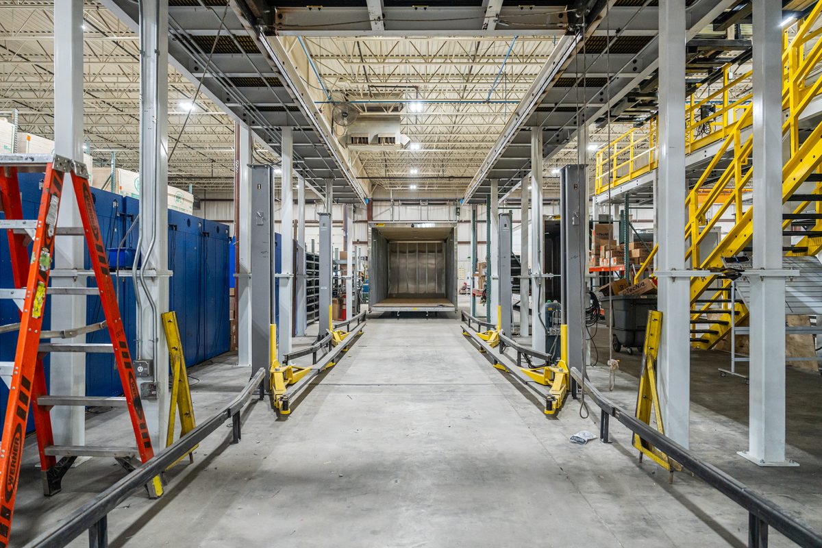 Fabrication and welding inside a truck body manufacturing plant