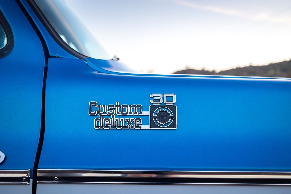 Classic car photographed in the Arizona desert