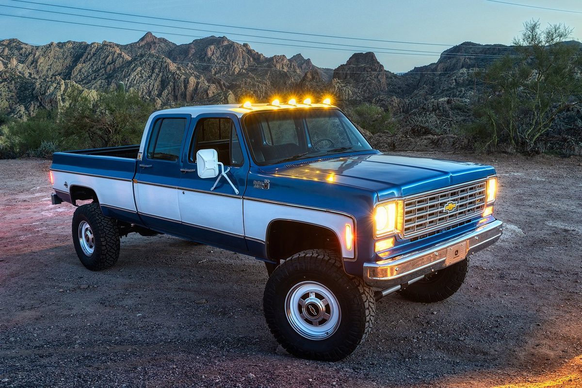 Classic car photographed in the Arizona desert