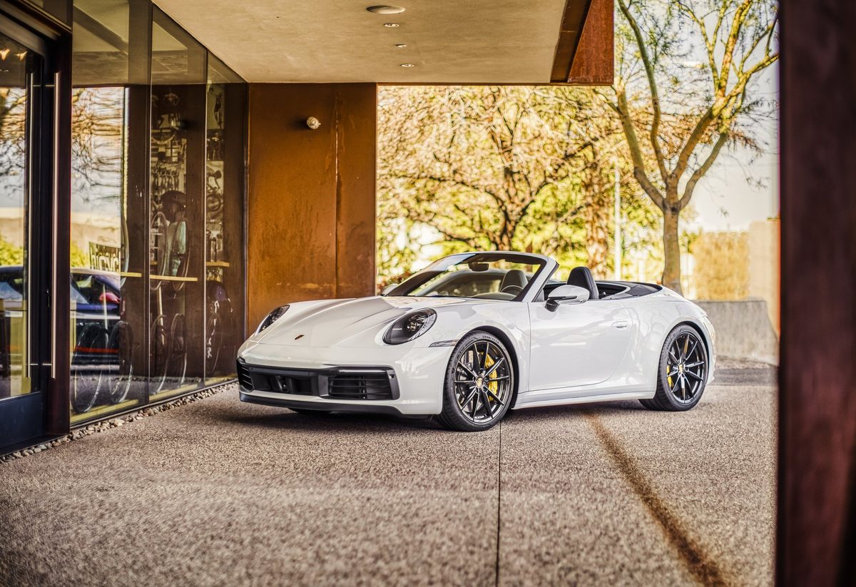 Sports car photographed for automotive brand content