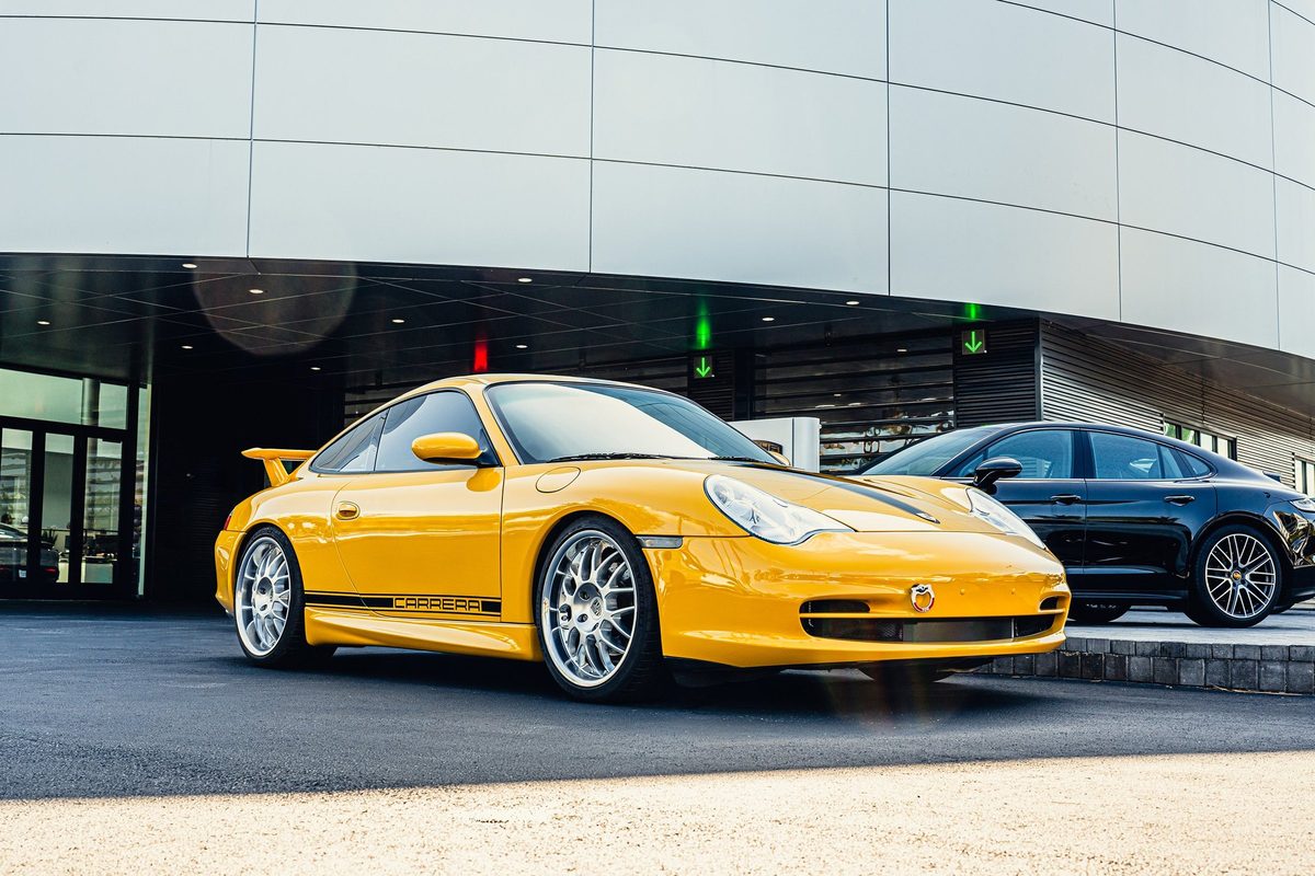 Sports car photographed for automotive brand content