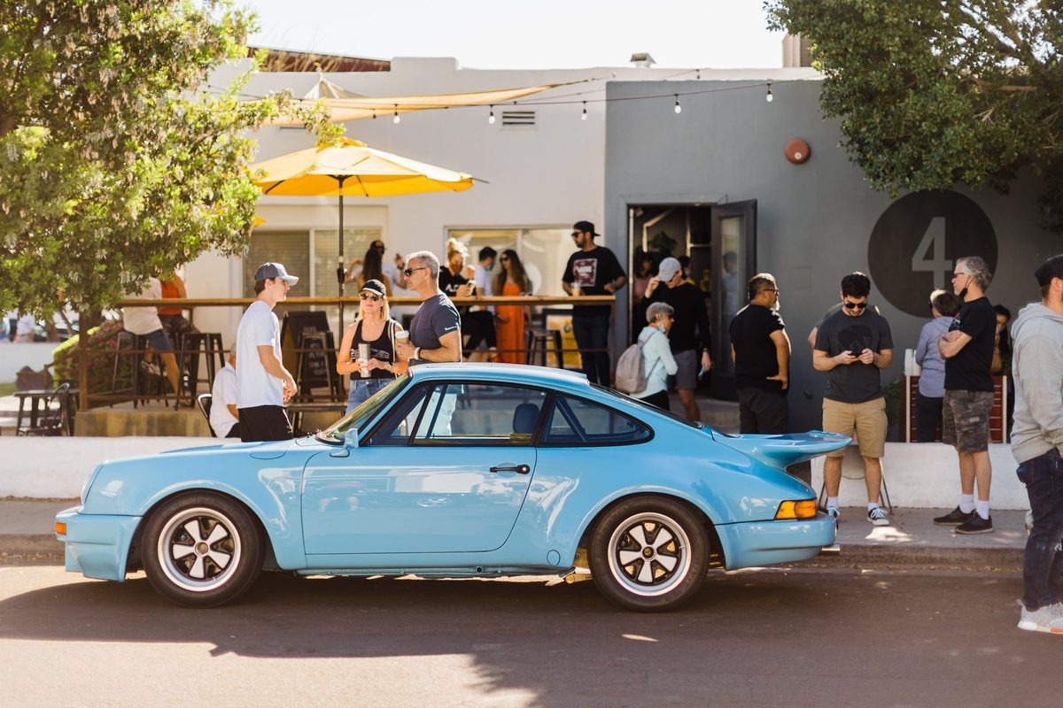 Sports car photographed for automotive brand content