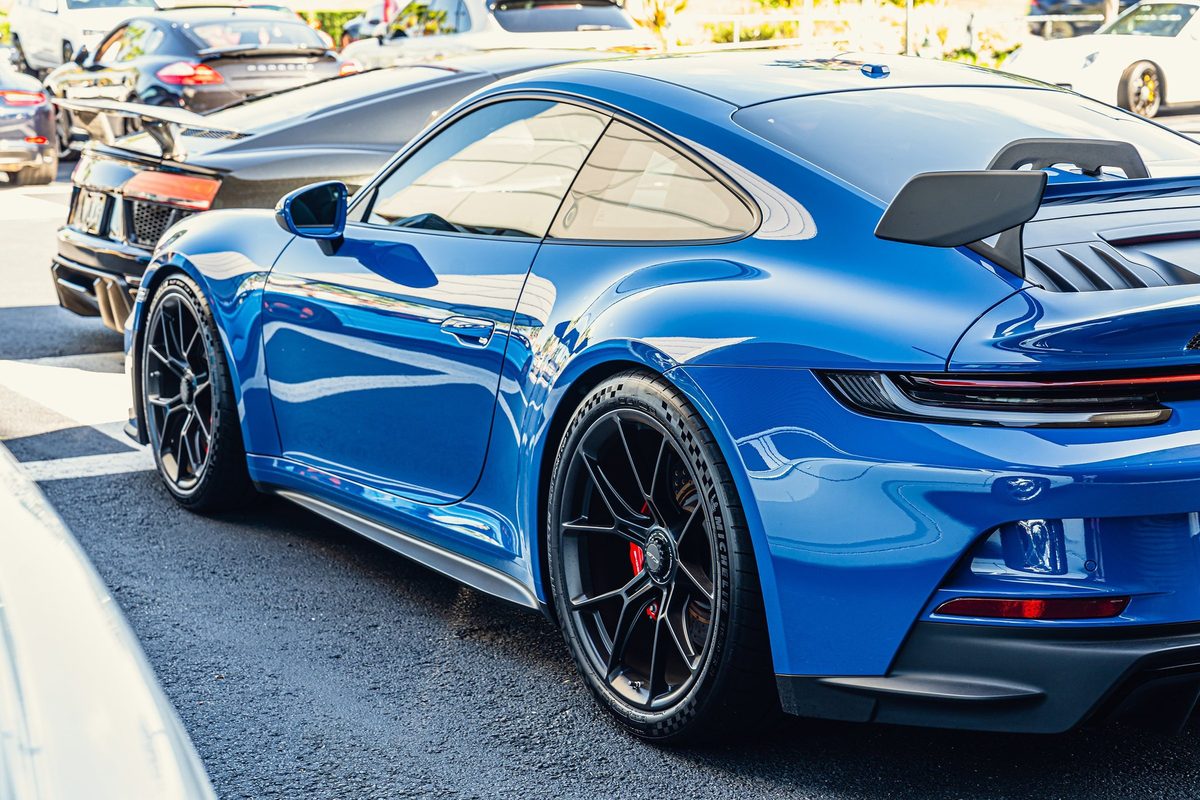 Sports car photographed for automotive brand content