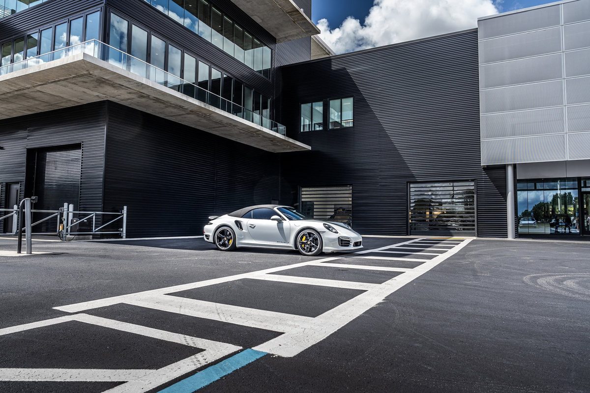 Sports car photographed for automotive brand content
