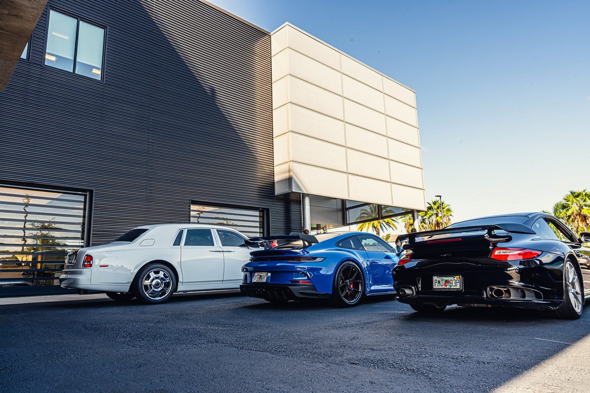 Sports car photographed for automotive brand content