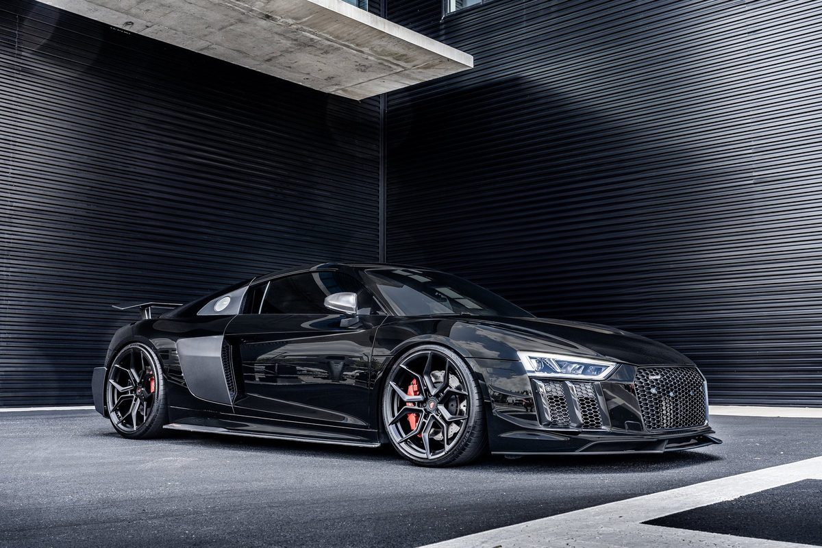Sports car photographed for automotive brand content