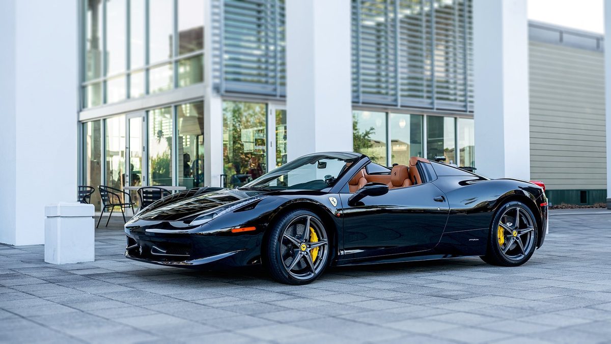 Sports car photographed for automotive brand content