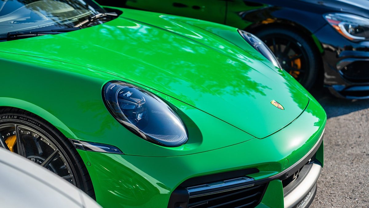 Sports car photographed for automotive brand content