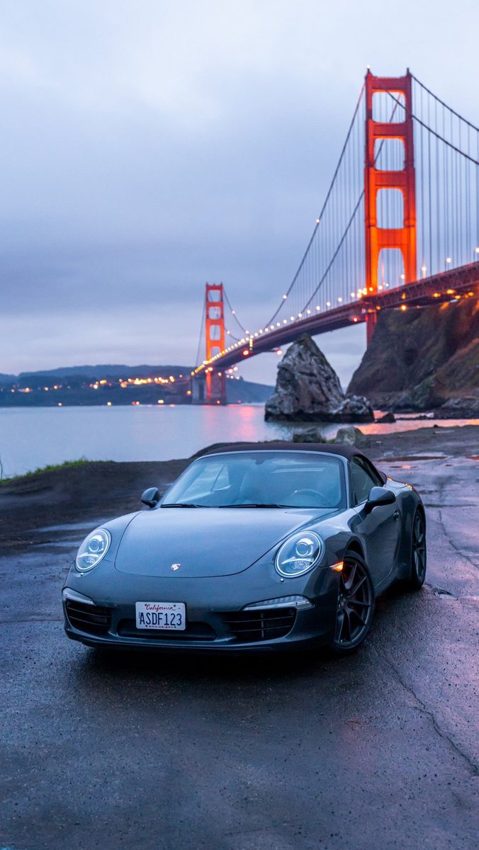 Sports car photographed for automotive brand content